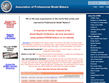 Tablet Screenshot of modelmakers.org